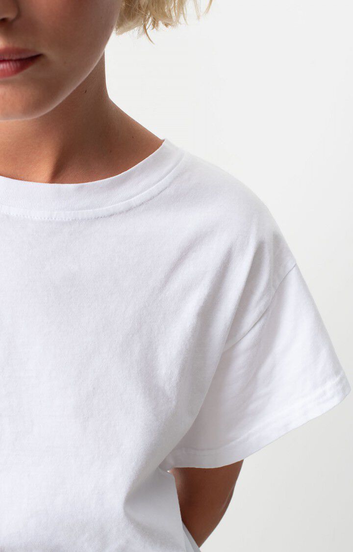American Vintage T-shirt Femme Vupaville - BLANC 13 Manches Courtes Blanc - H24
