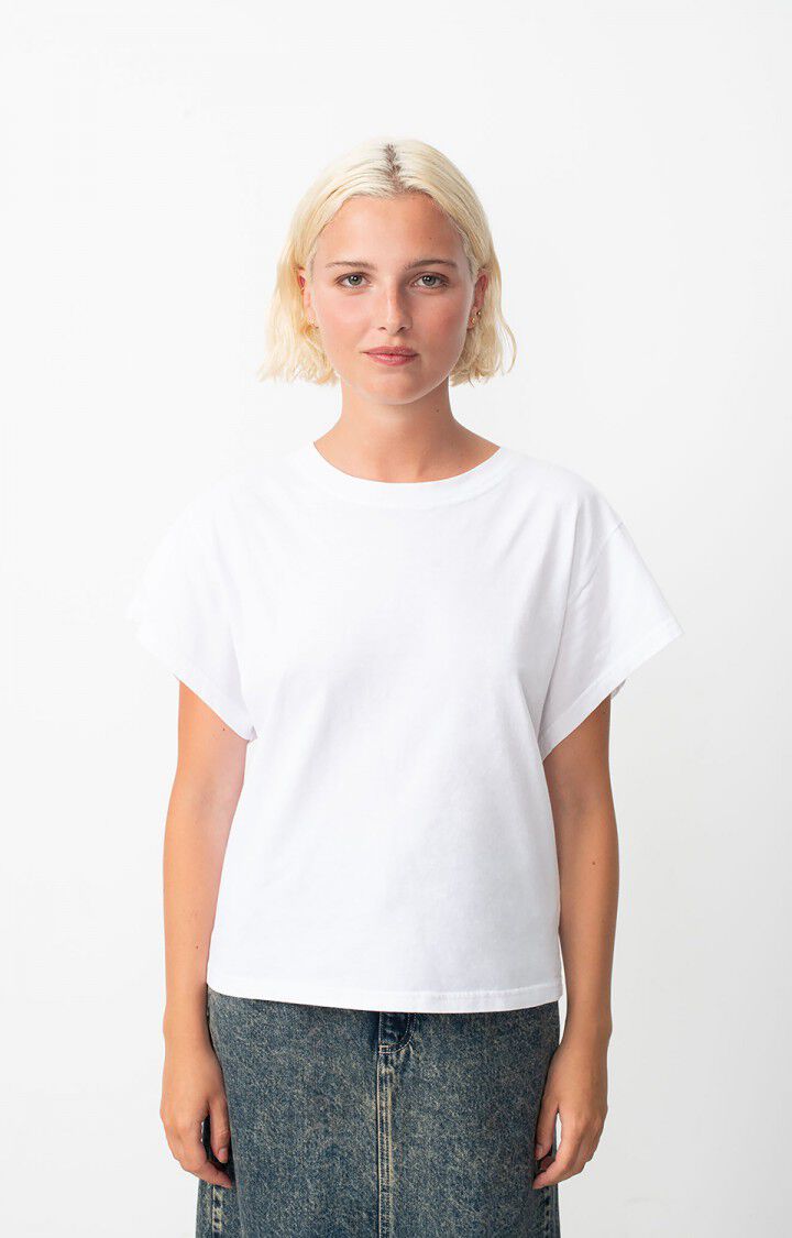 american vintage T-shirt femme Vupaville - BLANC 13 Manches courtes Blanc - H24