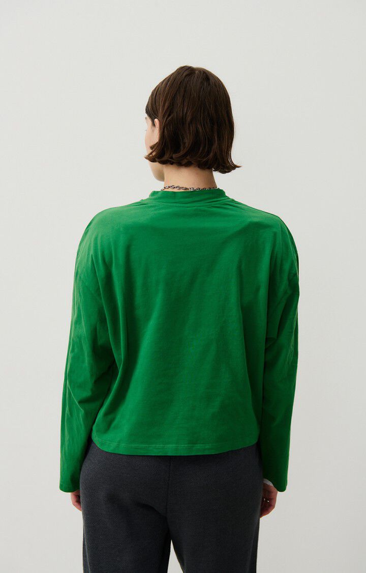 American Vintage T-shirt Femme Vupaville - VERDOYANT 55 Manches Longues Vert - H24