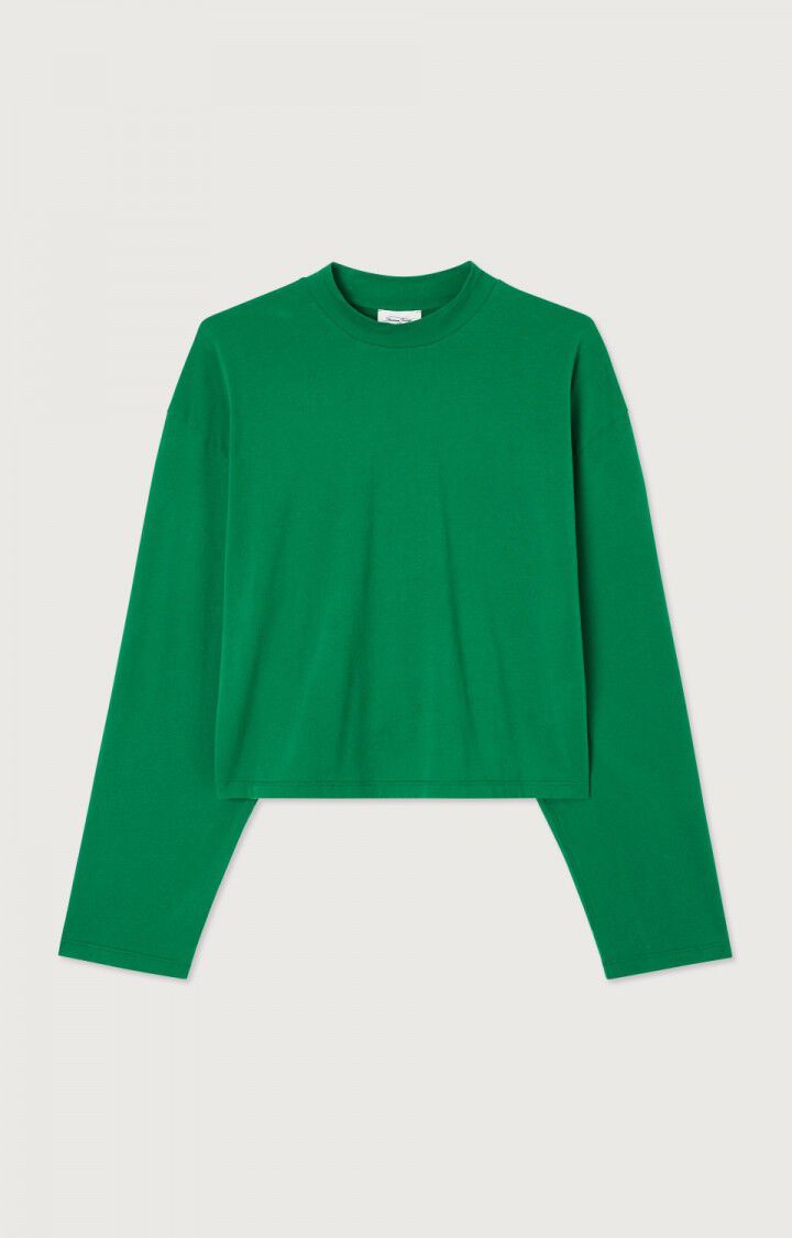 American Vintage T-shirt Femme Vupaville - VERDOYANT 55 Manches Longues Vert - H24
