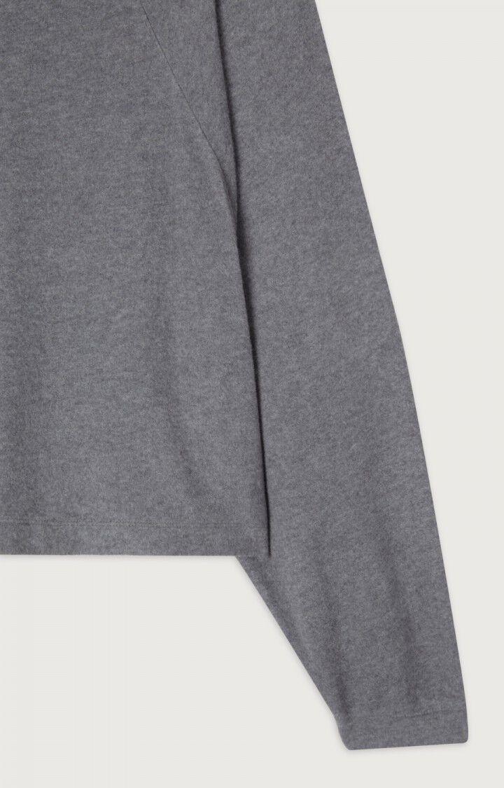 American Vintage T-shirt Femme Ypawood - ANTHRACITE CHINE Manches Longues Gris - H22B