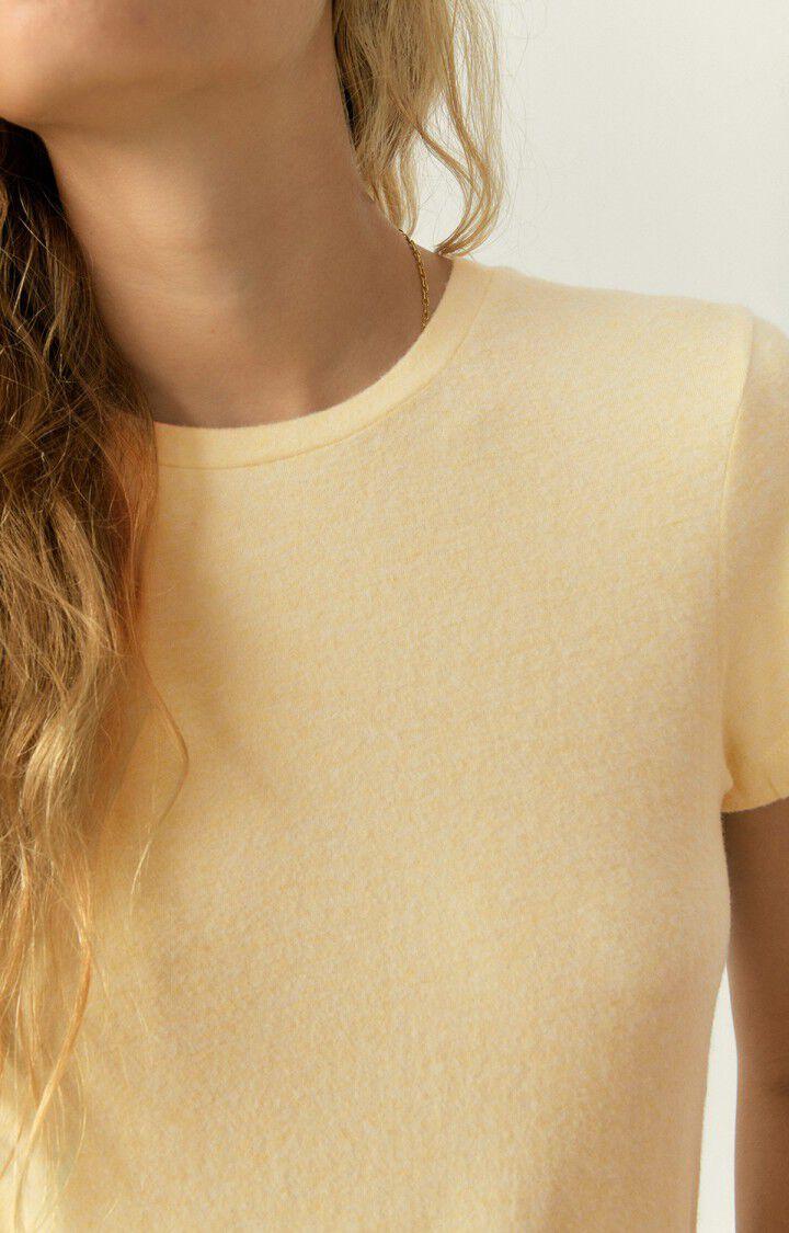 American Vintage T-shirt Femme Ypawood - GINGEMBRE CHINE Manches Courtes Beige - H22B