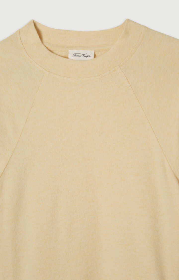 American Vintage T-shirt Femme Ypawood - GINGEMBRE CHINE Manches Longues Beige - H22B