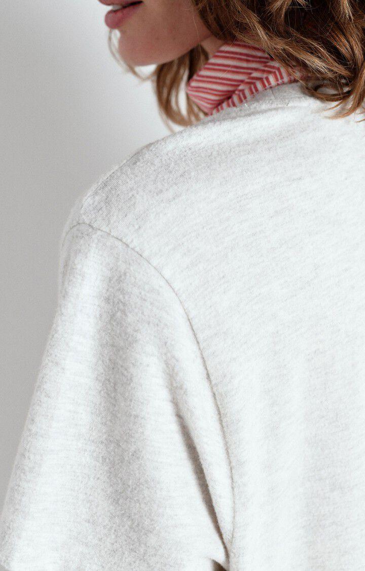 American Vintage T-shirt Femme Ypawood - GRIS CHINE 18 Manches Courtes Gris - E25