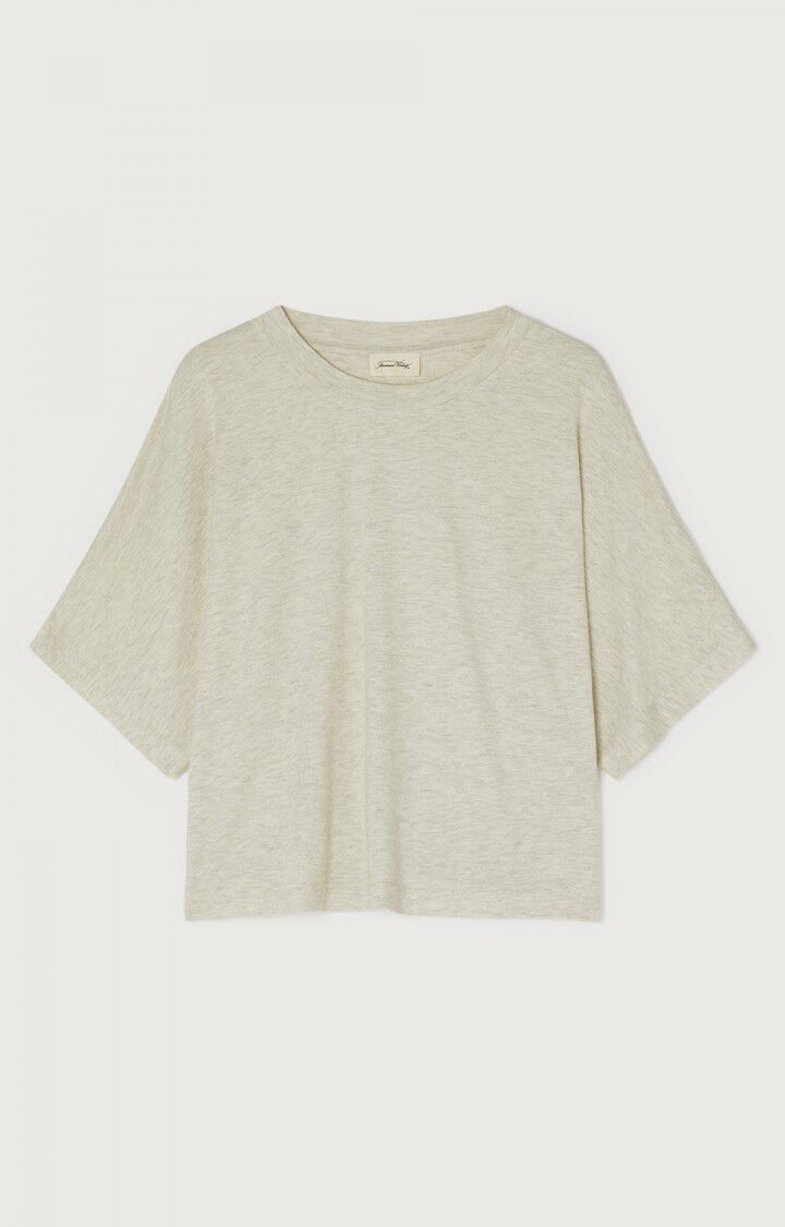 American Vintage T-shirt Femme Ypawood - GRIS CHINE 37 Manches Courtes Gris - E23