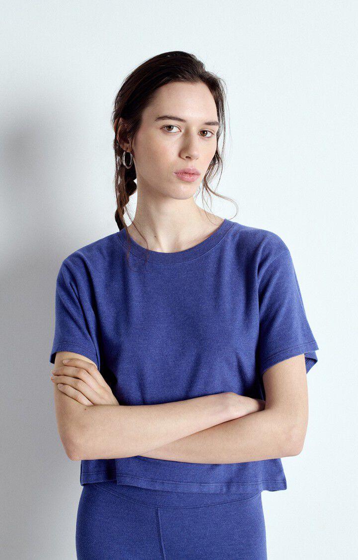 american vintage T-shirt femme Ypawood - MURE CHINE 18 Manches courtes Violet - E25