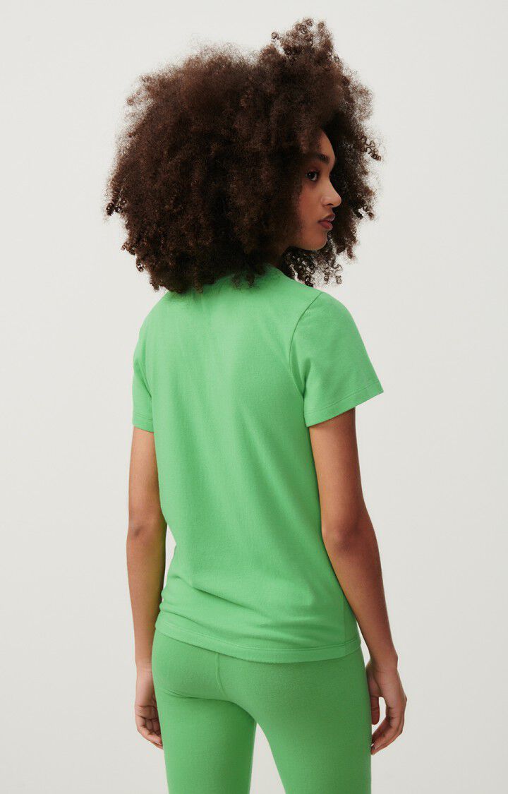 American Vintage T-shirt Femme Ypawood - PRE CHINE 16 Manches Courtes Vert - E24