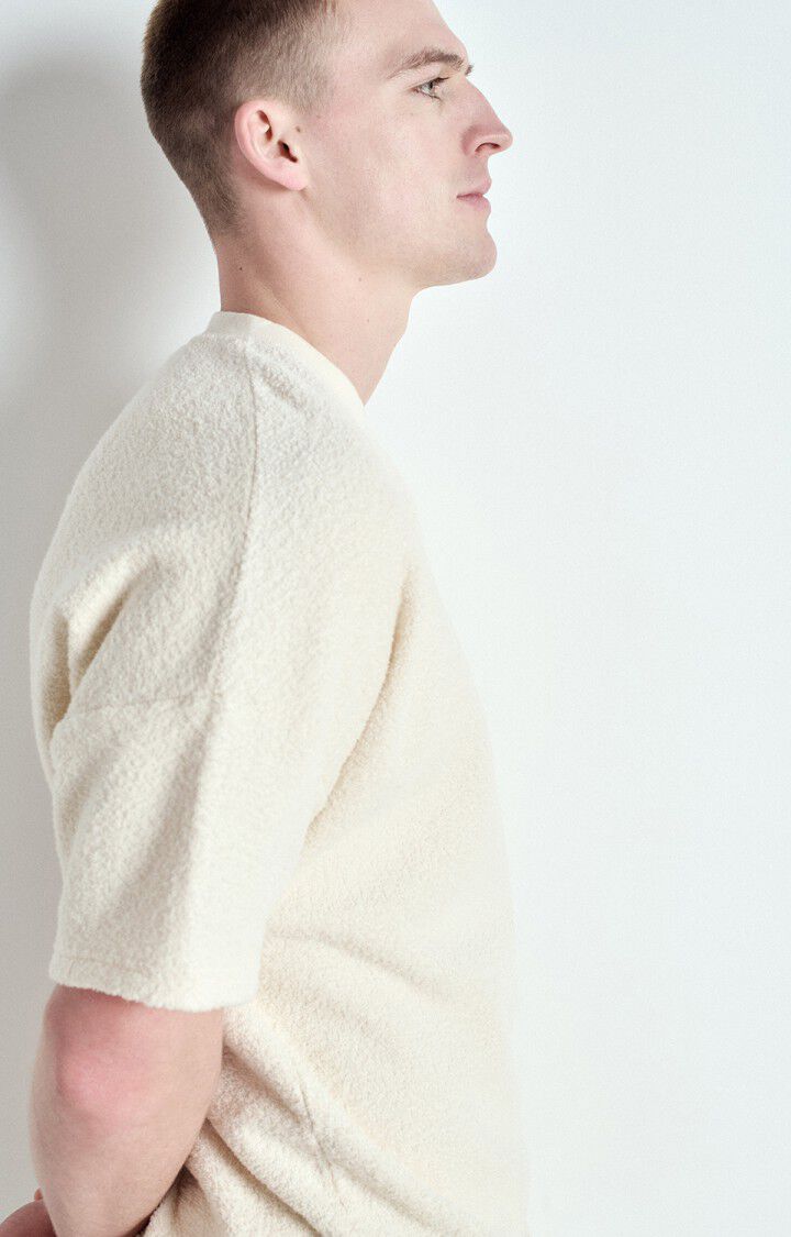 American Vintage T-shirt Homme Bobypark - ECRU 17 Manches Courtes Beige - E25