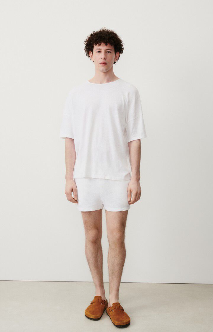 American Vintage T-shirt Homme Byptow - BLANC 16 Manches Courtes Blanc - E24