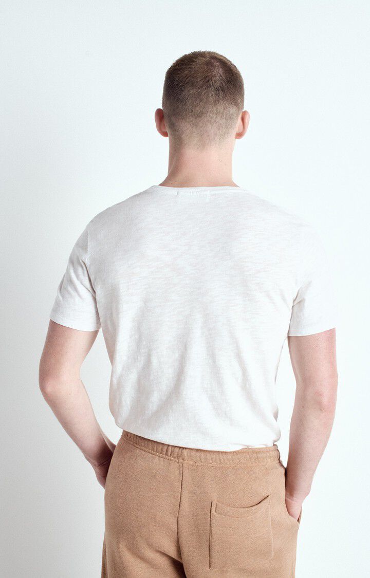 American Vintage T-shirt Homme Bysapick - BLANC 21 Manches Courtes Blanc - E25