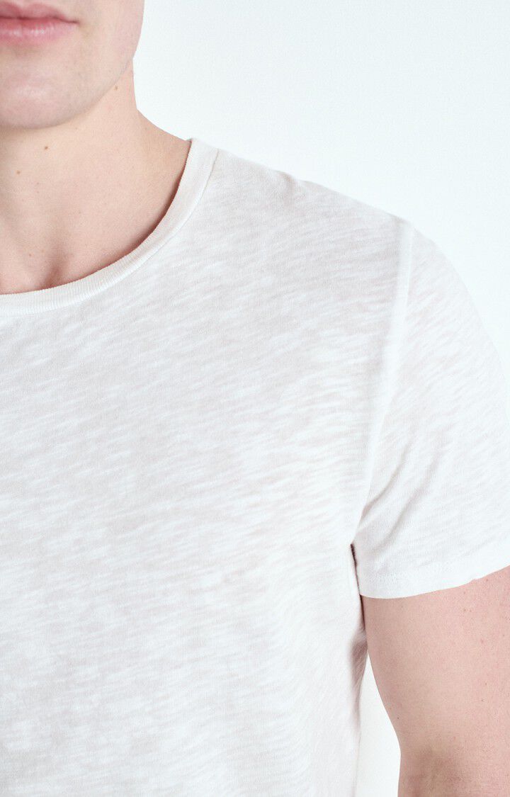 American Vintage T-shirt Homme Bysapick - BLANC 21 Manches Courtes Blanc - E25