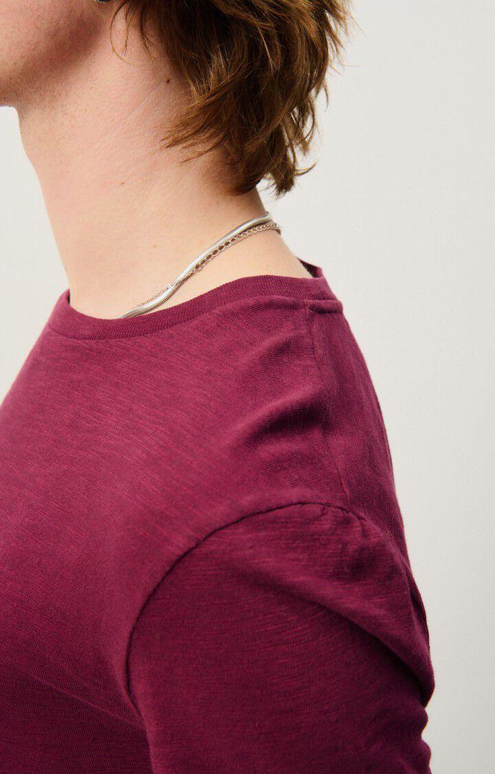 American Vintage T-shirt Homme Bysapick - BORDEAUX 21 Manches Courtes Rouge - H24