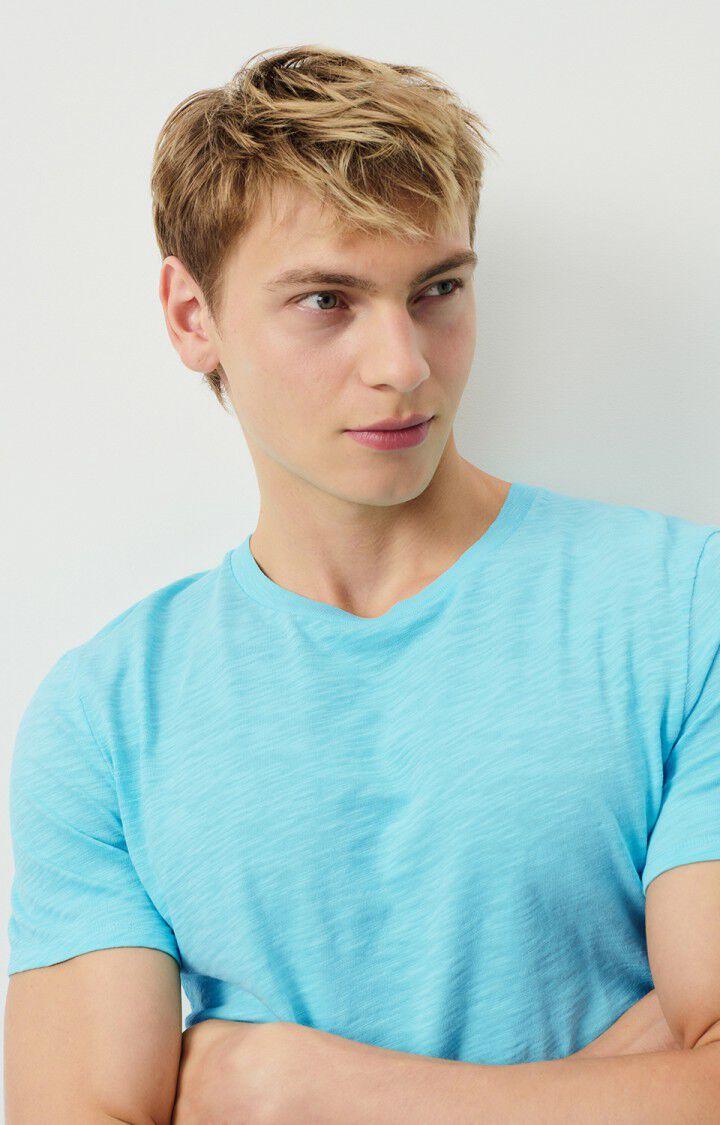 American Vintage T-shirt Homme Bysapick - CARAIBES 21 Manches Courtes Bleu - H24