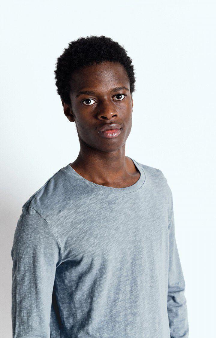 American Vintage T-shirt Homme Bysapick - GRISAILLE 68 Manches Longues Gris - E25