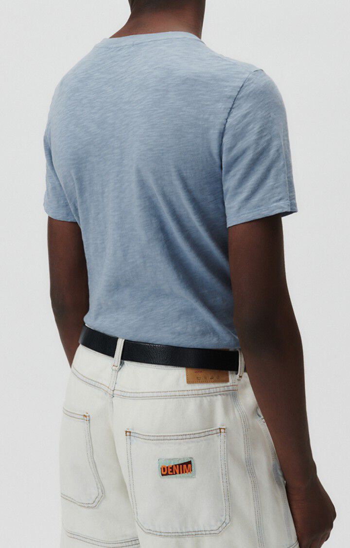 American Vintage T-shirt Homme Bysapick - HORIZON 20 Manches Courtes Bleu - E23