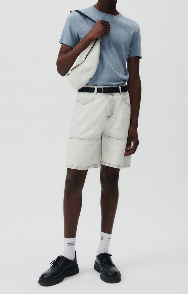 American Vintage T-shirt Homme Bysapick - HORIZON 20 Manches Courtes Bleu - E23