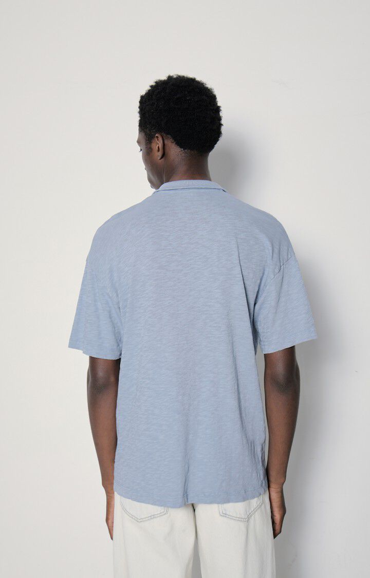 American Vintage T-shirt Homme Bysapick - HORIZON 20 Manches Courtes Bleu - E23