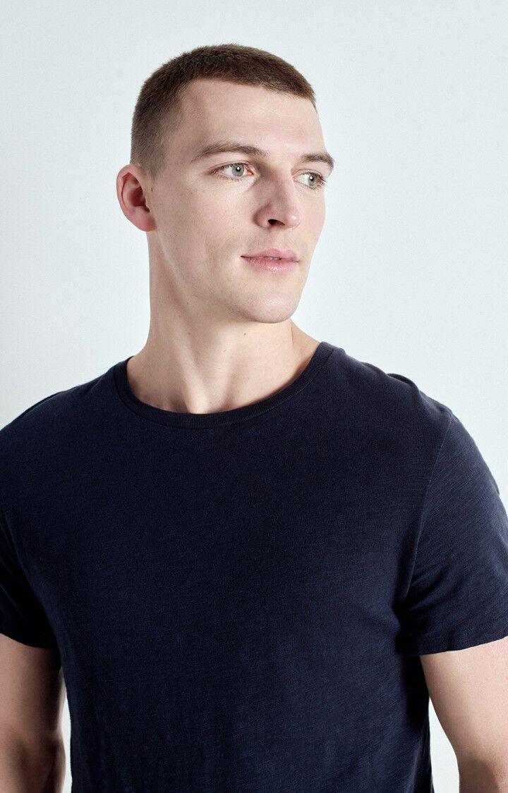 American Vintage T-shirt Homme Bysapick - NAVY 21 Manches Courtes Bleu - E25