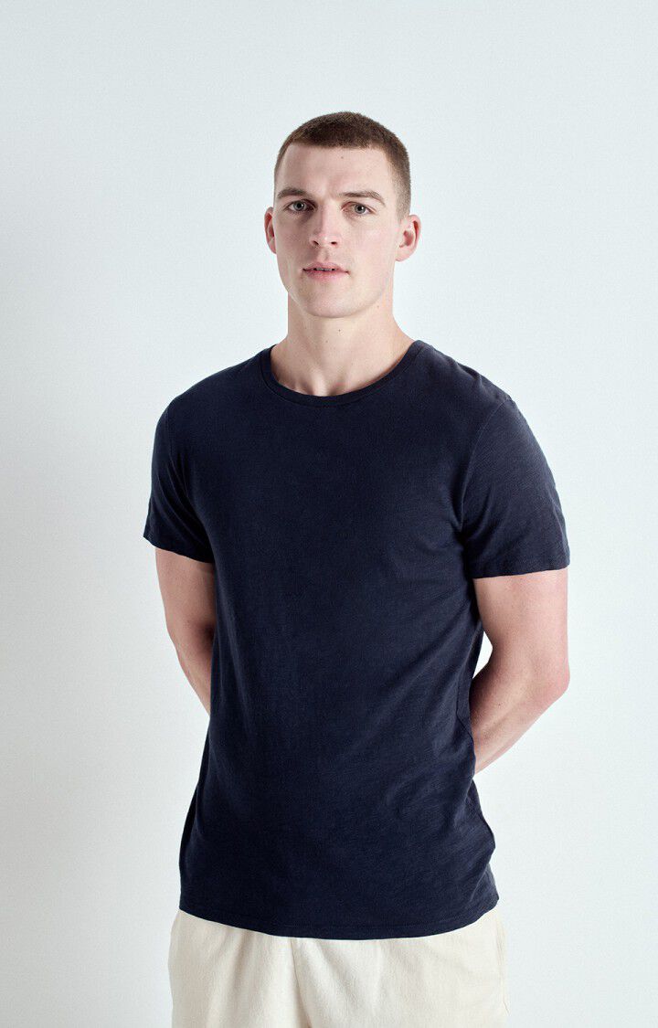 american vintage T-shirt homme Bysapick - NAVY 21 Manches courtes Bleu - E25