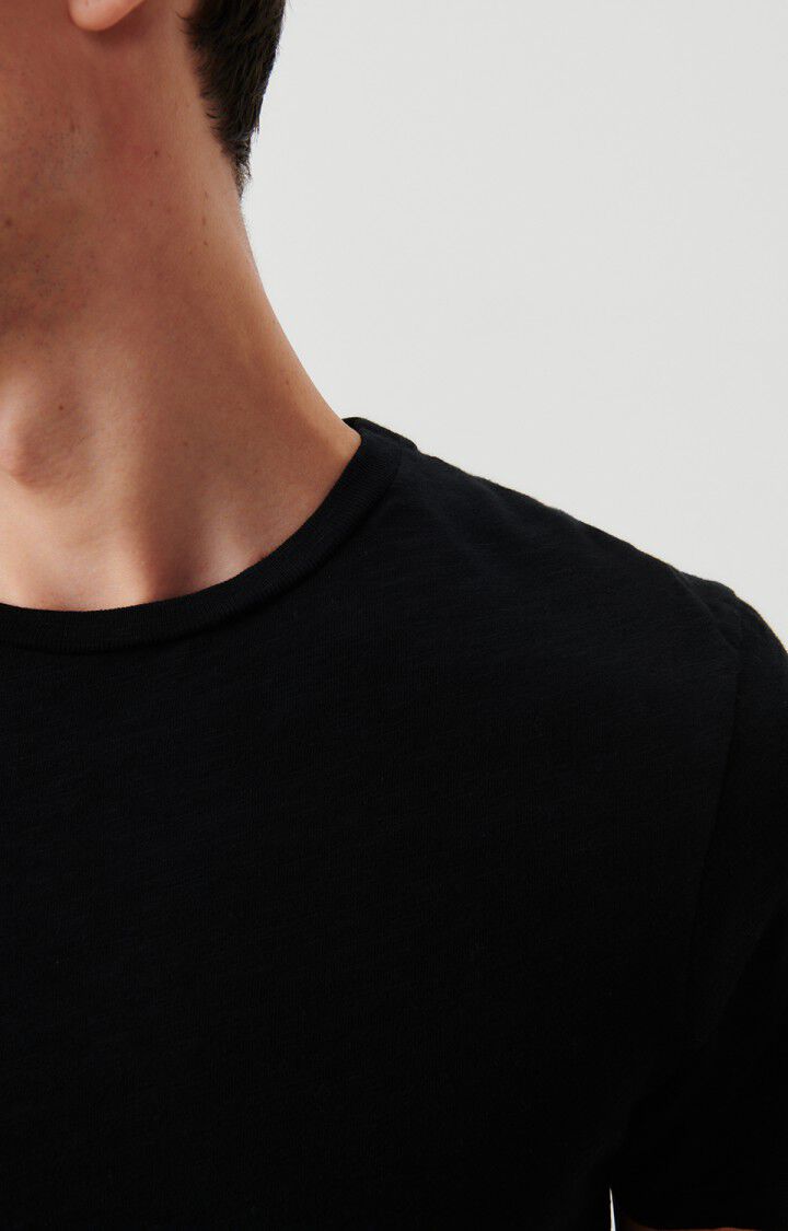 American Vintage T-shirt Homme Bysapick - NOIR 21 Manches Courtes Noir - E25