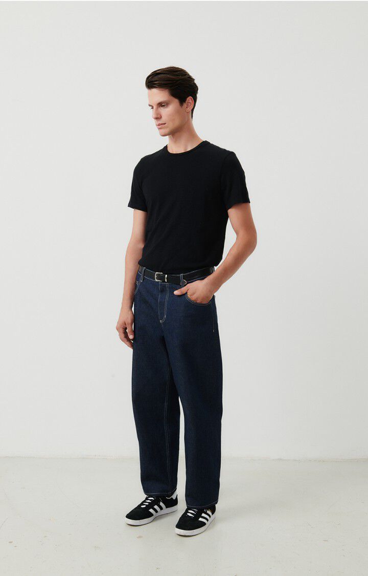 American Vintage T-shirt Homme Bysapick - NOIR 21 Manches Courtes Noir - E25