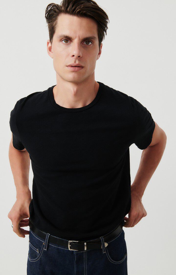 american vintage T-shirt homme Bysapick - NOIR 21 Manches courtes Noir - E25