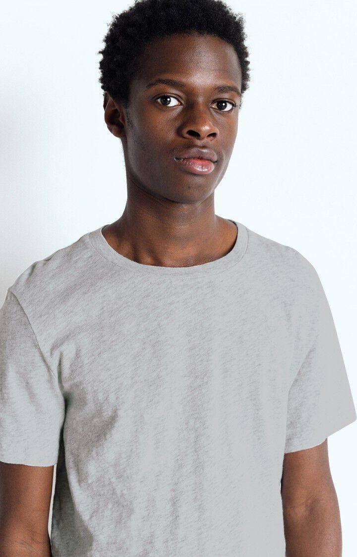 American Vintage T-shirt Homme Bysapick - POLAIRE CHINE 21 Manches Courtes Gris - E25