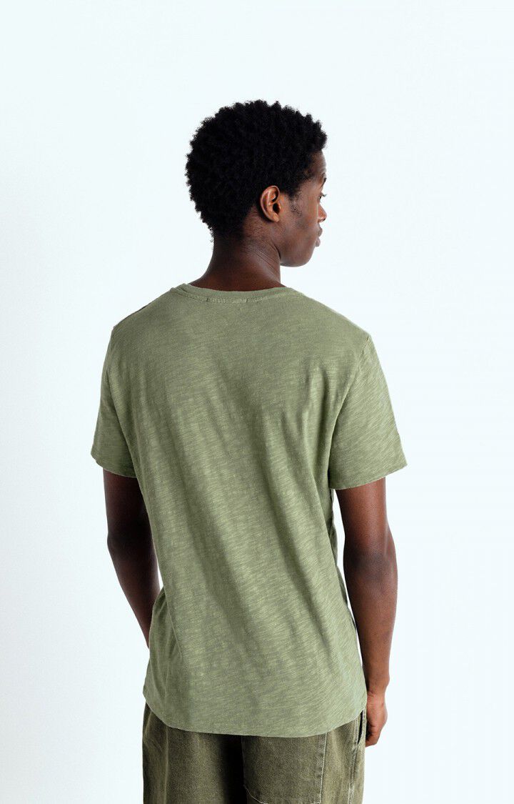 American Vintage T-shirt Homme Bysapick - RIVE 21 Manches Courtes Vert - E25