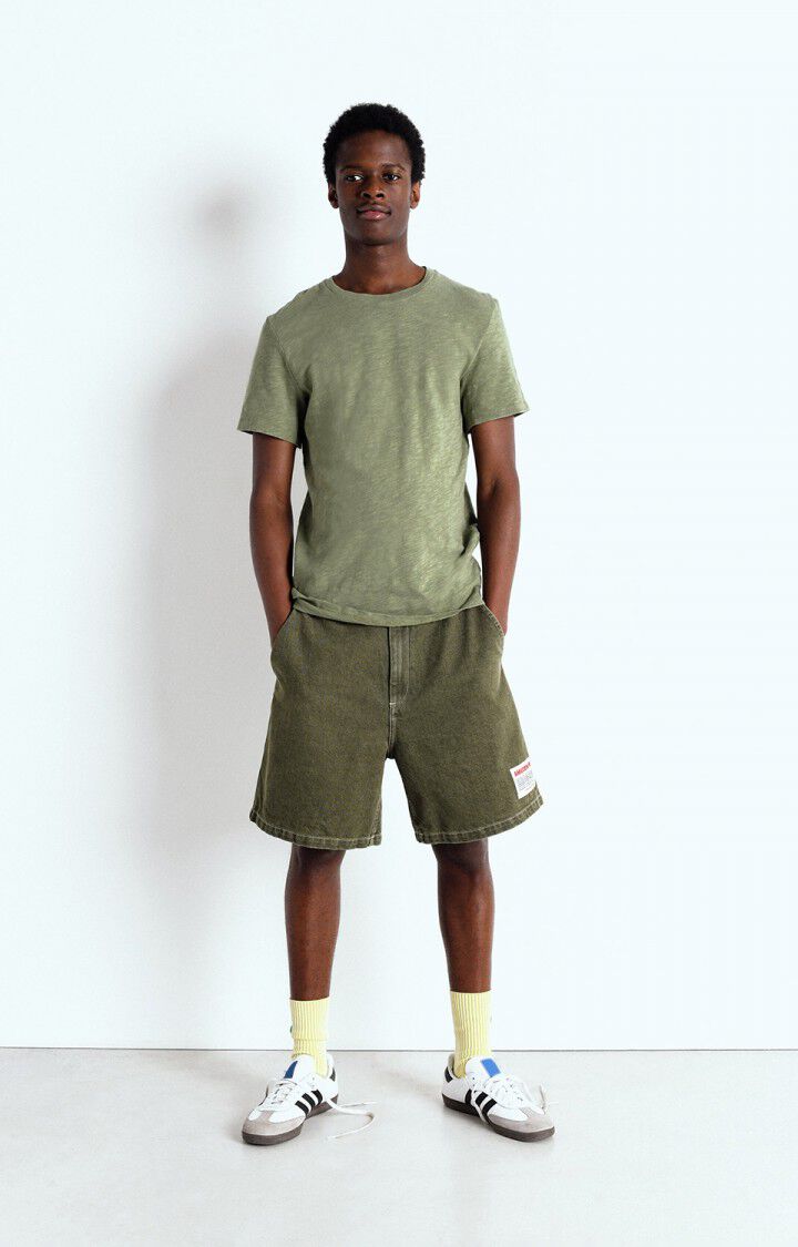 American Vintage T-shirt Homme Bysapick - RIVE 21 Manches Courtes Vert - E25