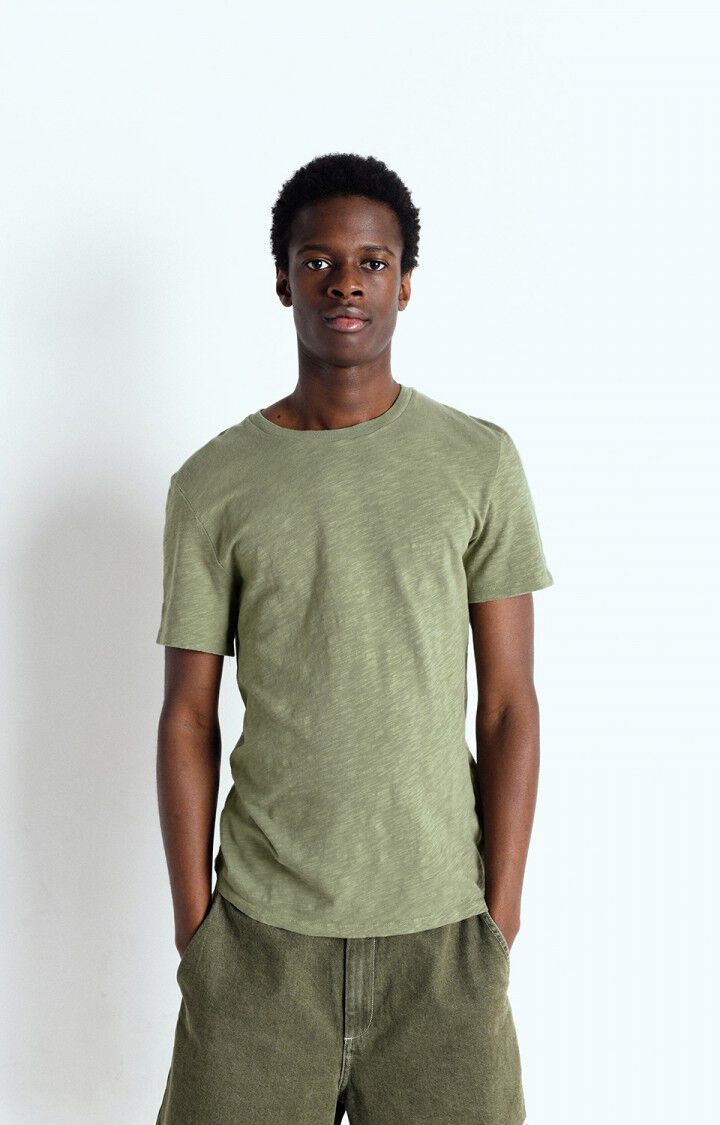 american vintage T-shirt homme Bysapick - RIVE 21 Manches courtes Vert - E25