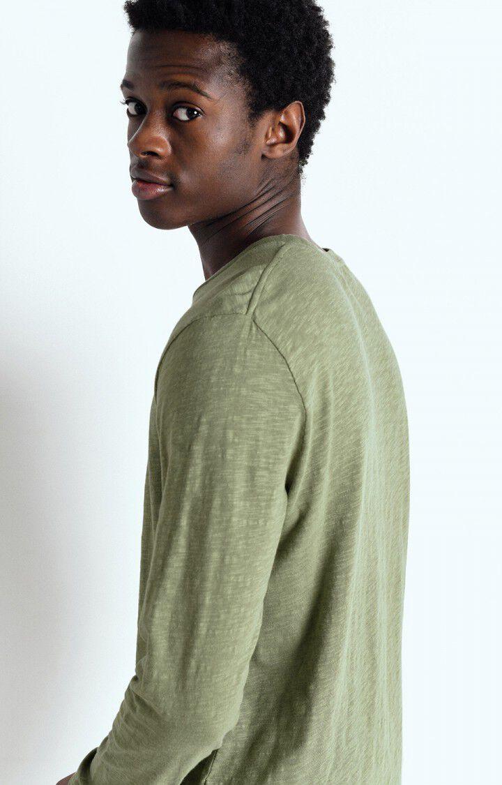 American Vintage T-shirt Homme Bysapick - RIVE 68 Manches Longues Vert - E25