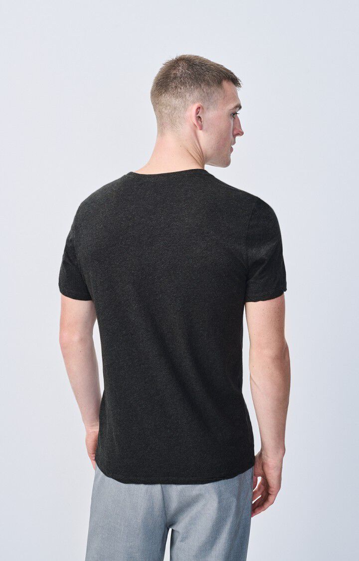 American Vintage T-shirt Homme Decatur - ANTHRACITE CHINE 21 Manches Courtes Gris - E25