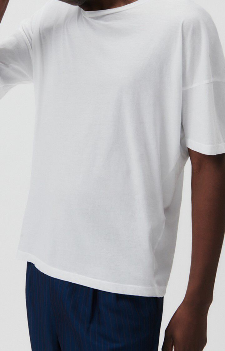 american vintage T-shirt homme Decatur - BLANC 16 Manches courtes Blanc - E24