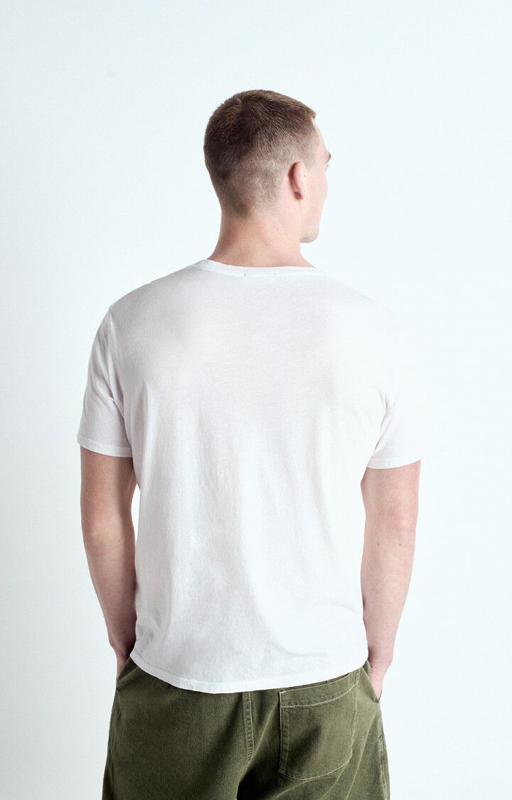 American Vintage T-shirt Homme Decatur - BLANC 21 Manches Courtes Blanc - E25
