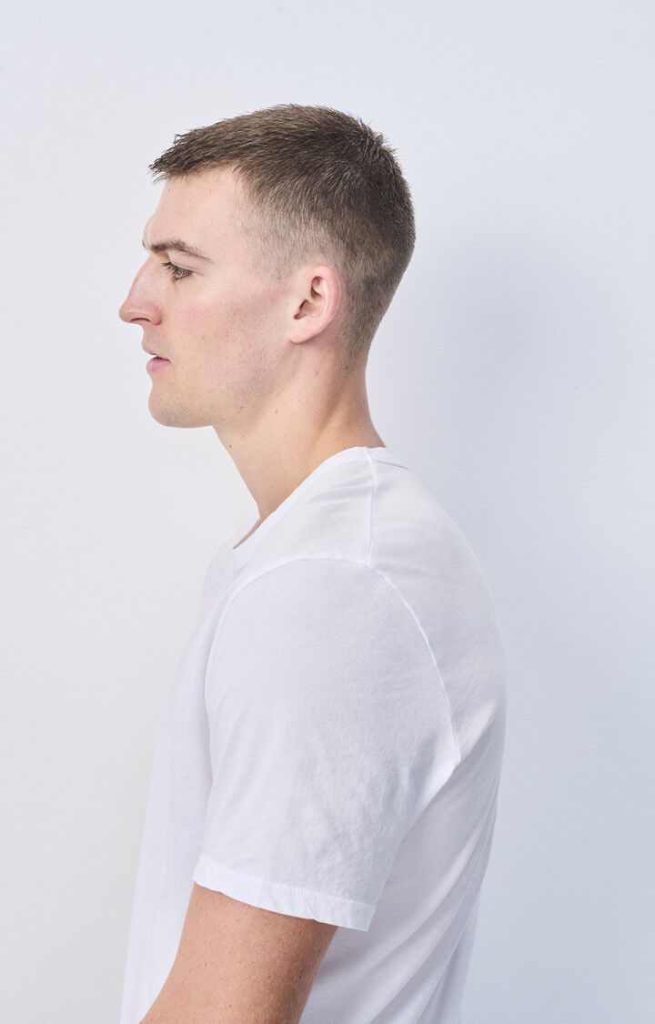 American Vintage T-shirt Homme Decatur - BLANC 23 Manches Courtes Blanc - E25