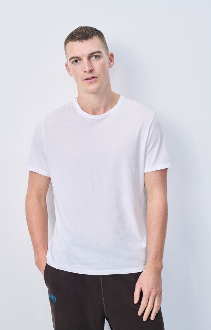 american vintage T-shirt homme Decatur - BLANC 23 Manches courtes Blanc - E25