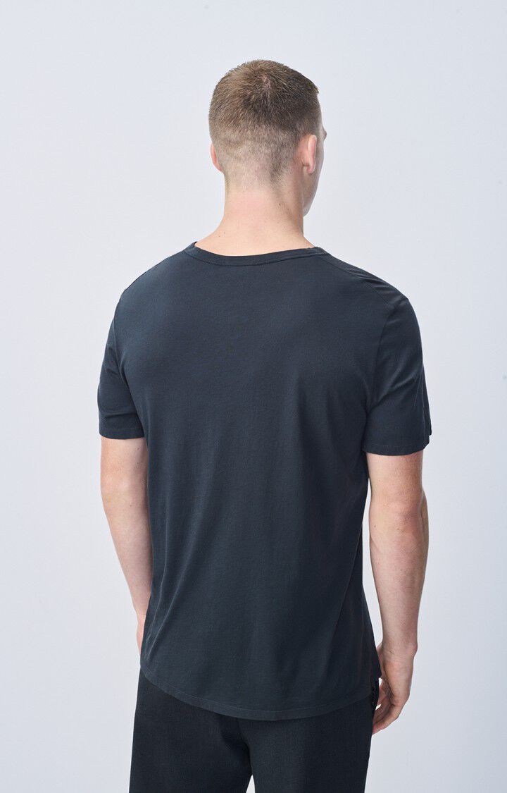 American Vintage T-shirt Homme Decatur - CARBONE 23 Manches Courtes Noir - E25