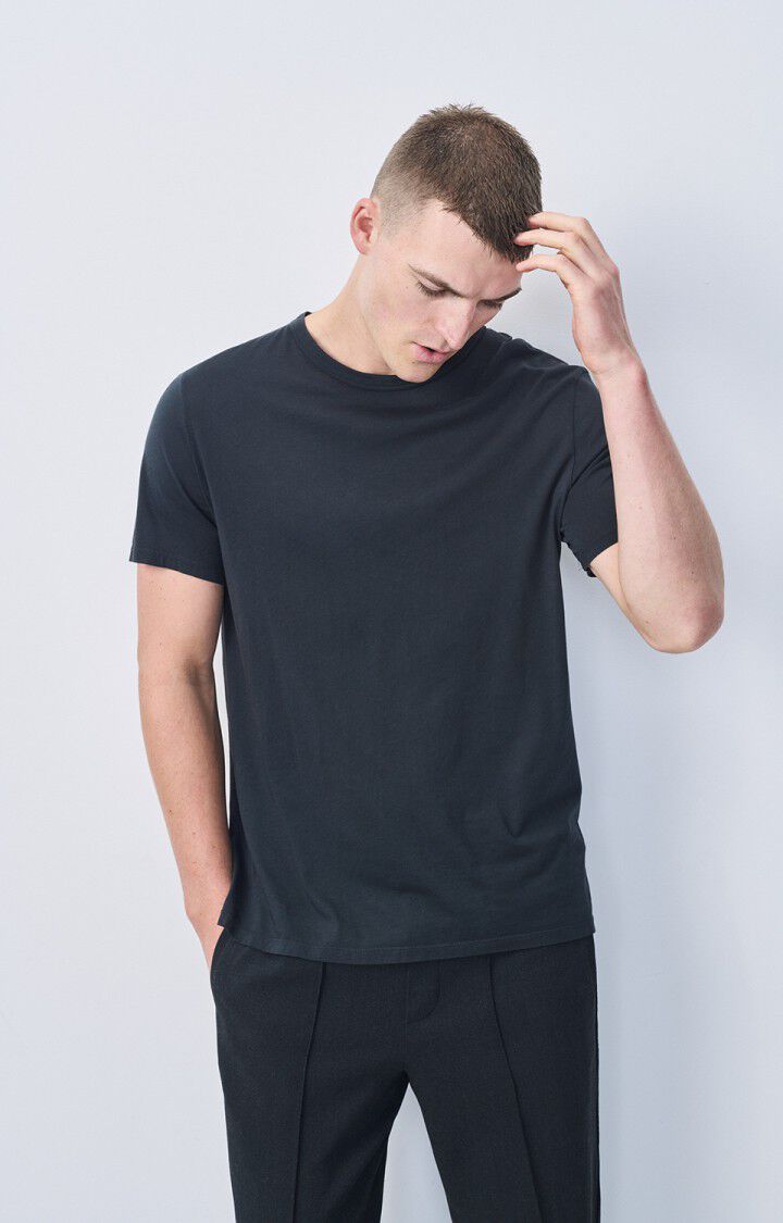 american vintage T-shirt homme Decatur - CARBONE 23 Manches courtes Noir - E25