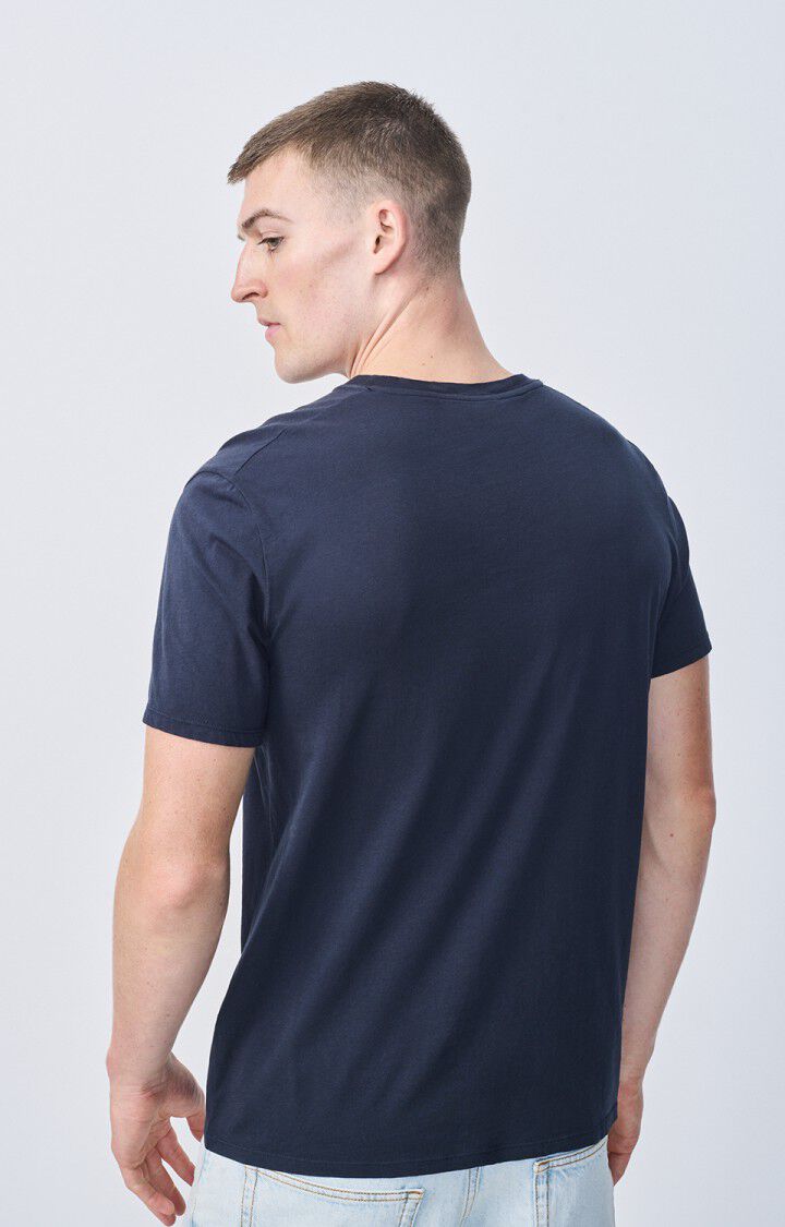 American Vintage T-shirt Homme Decatur - CAVIAR 21 Manches Courtes Bleu - E25