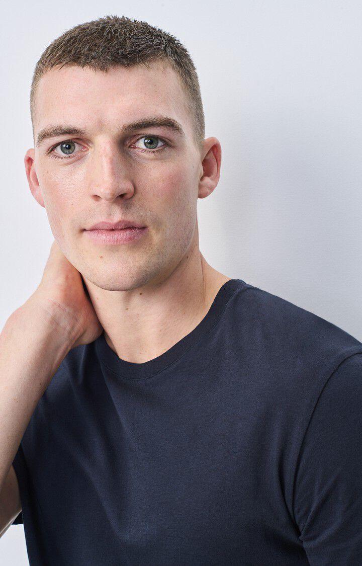 American Vintage T-shirt Homme Decatur - CAVIAR 21 Manches Courtes Bleu - E25