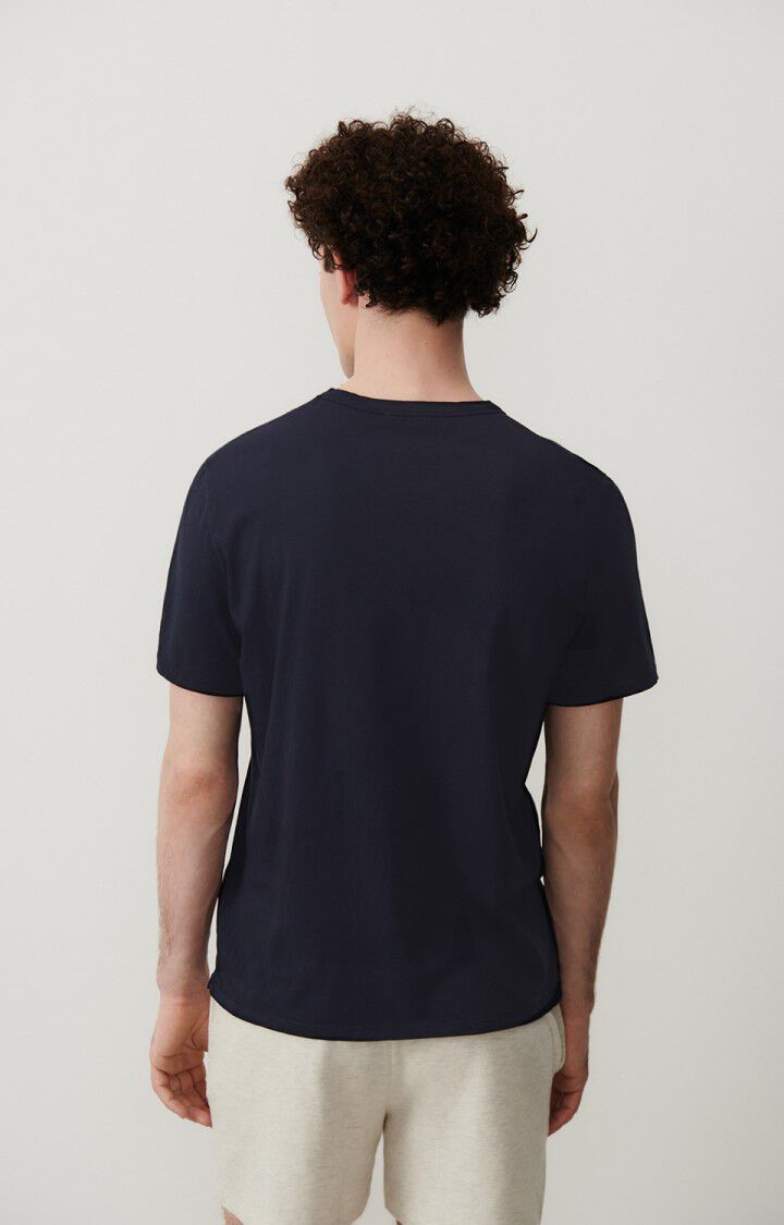 American Vintage T-shirt Homme Decatur - CAVIAR 23 Manches Courtes Bleu - E25