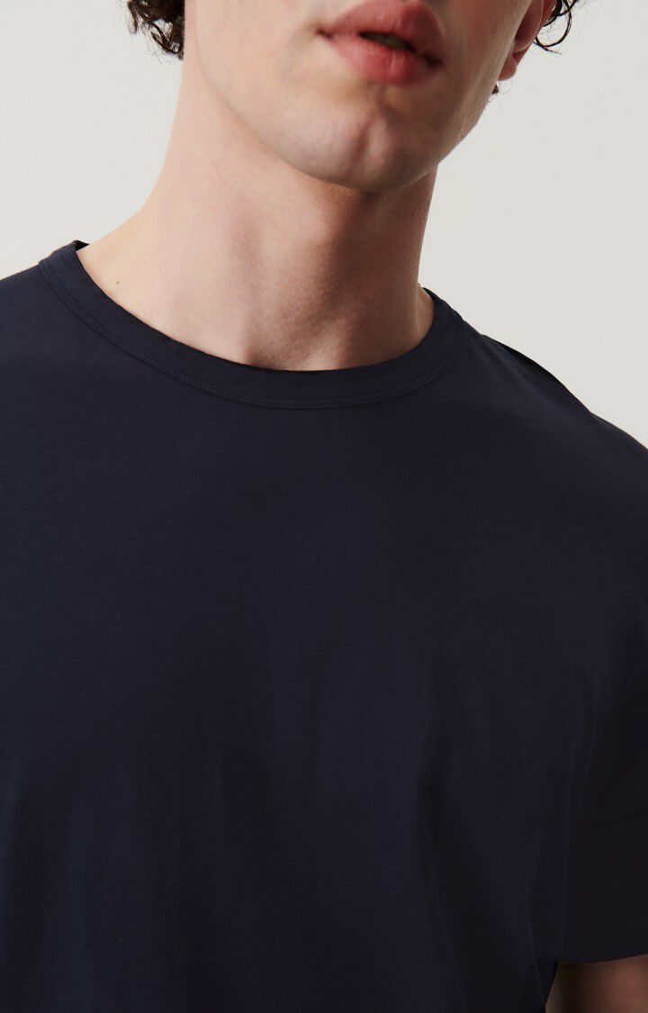 American Vintage T-shirt Homme Decatur - CAVIAR 23 Manches Courtes Bleu - E25