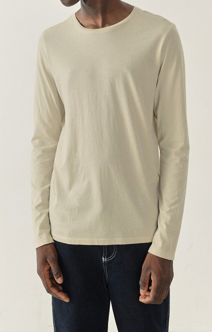 american vintage T-shirt homme Decatur - CRAIE 68 Manches longues Beige - E23