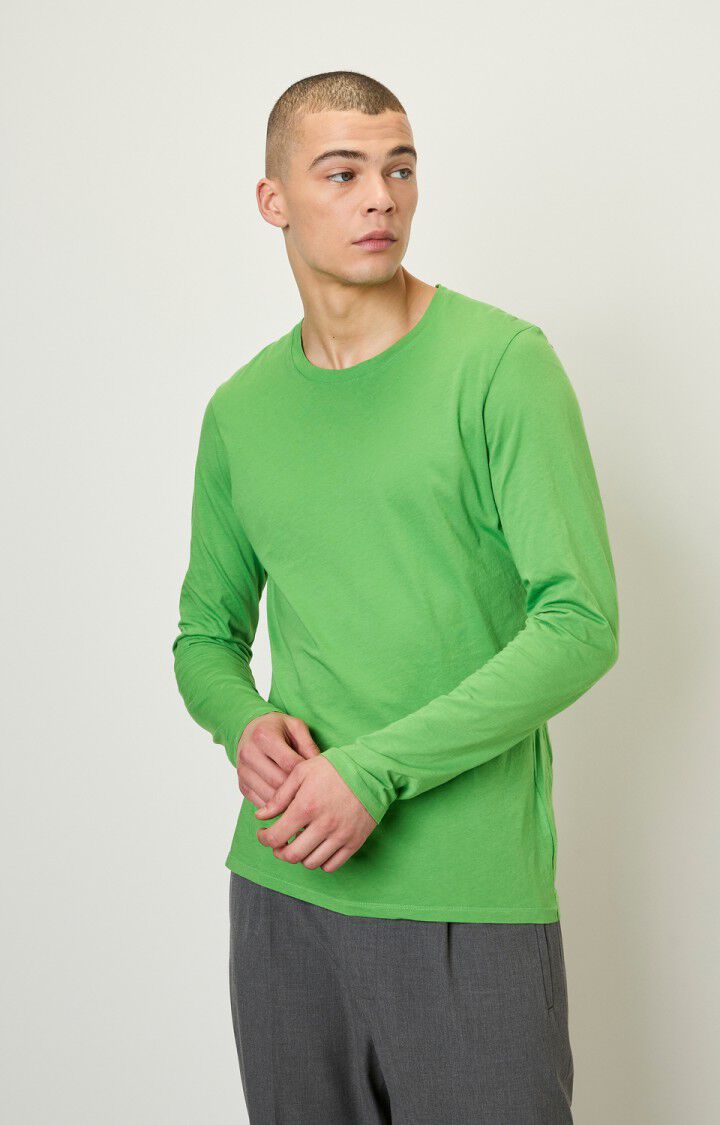 american vintage T-shirt homme Decatur - CRESSON 68 Manches longues Vert - H22