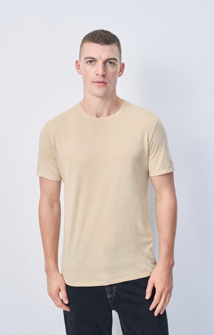 american vintage T-shirt homme Decatur - GREIGE 21 Manches courtes Beige - H24