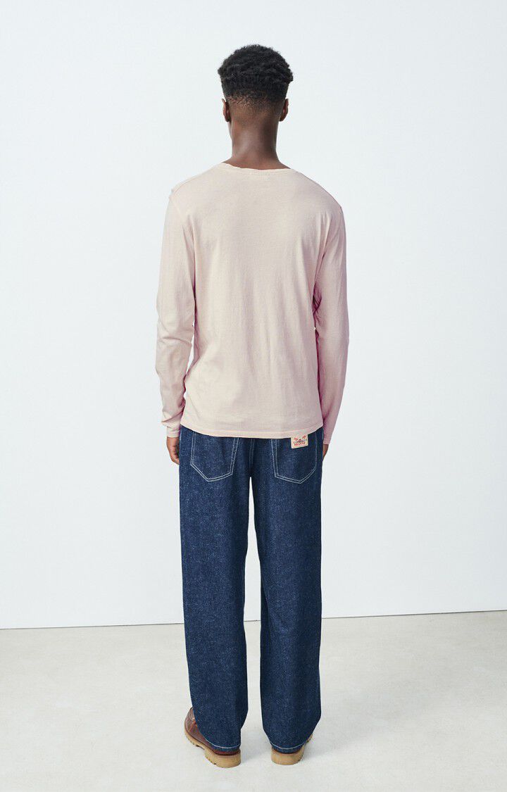 American Vintage T-shirt Homme Decatur - GREIGE 68 Manches Longues Beige - H24