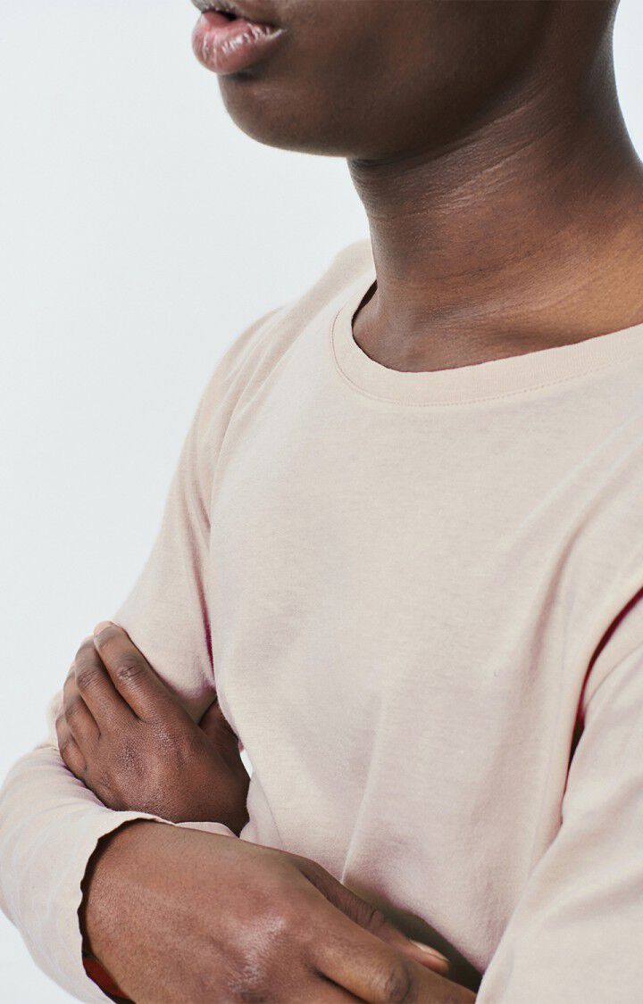 American Vintage T-shirt Homme Decatur - GREIGE 68 Manches Longues Beige - H24