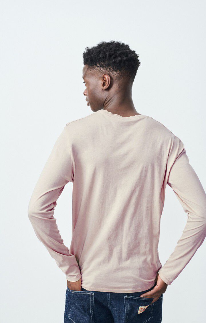 American Vintage T-shirt Homme Decatur - GREIGE 68 Manches Longues Beige - H24