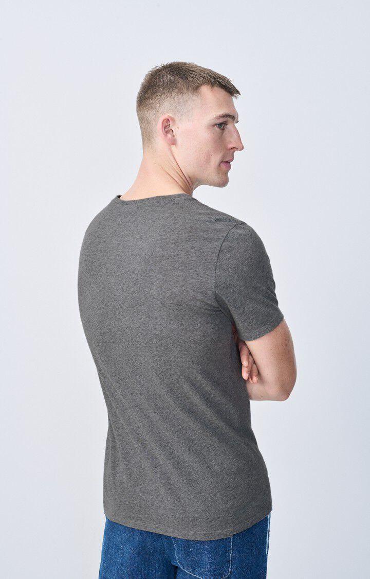 American Vintage T-shirt Homme Decatur - GRIS CHINE 21 Manches Courtes Gris - E25