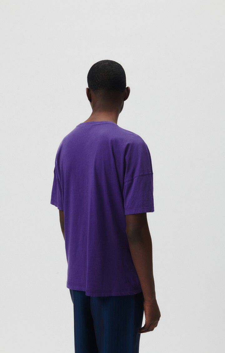 American Vintage T-shirt Homme Decatur - MYRTILLE 15 Manches Courtes Violet - E23